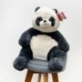 Black & White Panda Plush Toy – Soft Sitting Animal