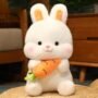 Rabbit Plush - Rabbit Doll Bunny Plush Toy | Carrot Rabbit Cuddly Doll Plush Pillow