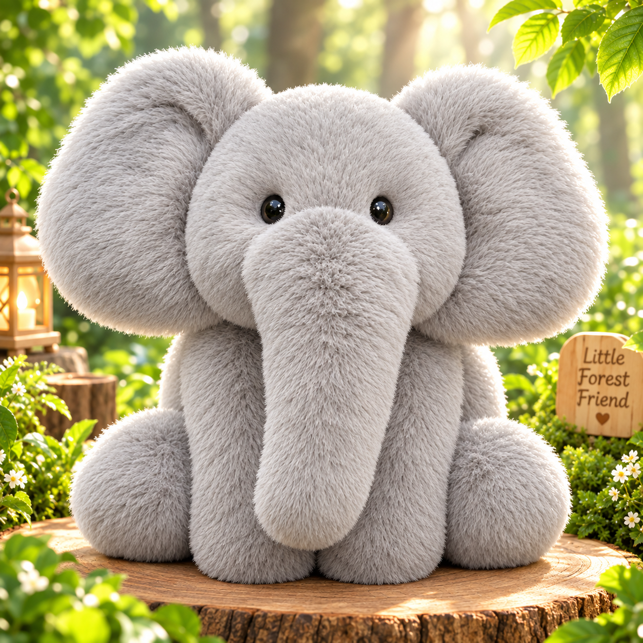 Grey Elephant Plush Toy | Soft Safari Stuffed Animal | UAE Plushies - 60cm