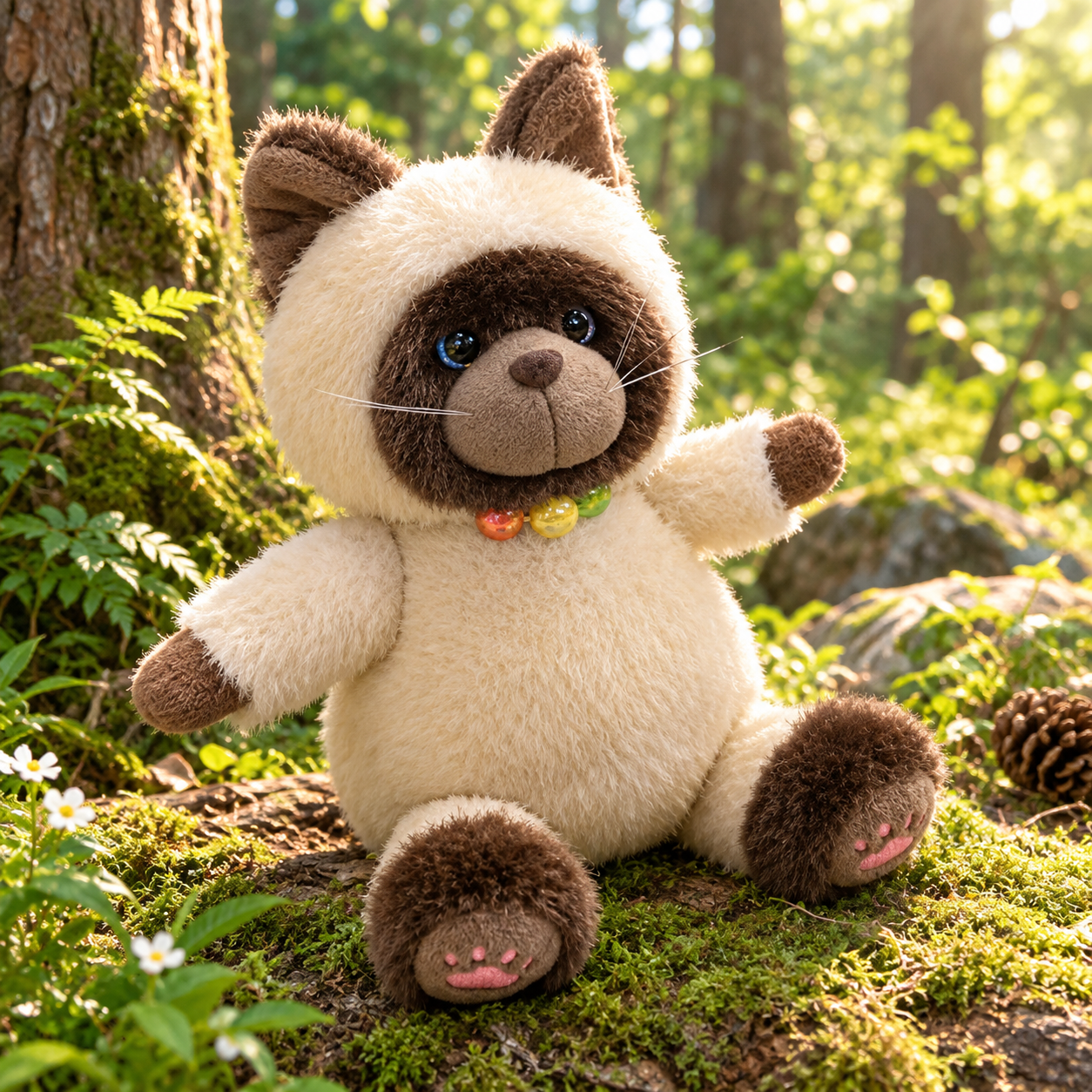 Siamese Cat Plush Toy 60cm – Realistic Soft Stuffed Animal