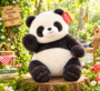 Panda Plush Toy 80cm – Soft Sitting Stuffed Animal